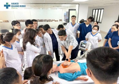 Bệnh viện Đa khoa tỉnh Quảng Ninh đào tạo ''Cấp cứu cơ bản'' tại Bệnh viện Đa khoa Quốc tế Hà Nội – Quảng Ninh