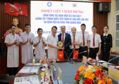 Bệnh viện Đa khoa tỉnh Quảng Ninh và Bệnh viện số 2 Đại học Y Quảng Tây tăng cường hợp tác chuyên sâu về hiến ghép tạng