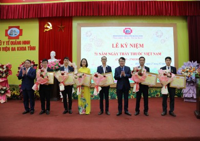 BỆNH VIỆN ĐA KHOA TỈNH QUẢNG NINH TRI ÂN KỶ NIỆM 71 NĂM NGÀY THẦY THUỐC VIỆT NAM 27/2
