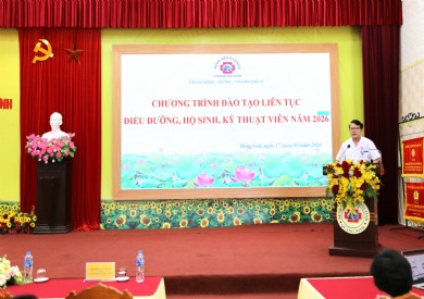 NÂNG CAO NĂNG LỰC CHĂM SÓC NGƯỜI BỆNH: TRIỂN KHAI KẾ HOẠCH ĐÀO TẠO LIÊN TỤC ĐIỀU DƯỠNG, HỘ SINH, KỸ THUẬT VIÊN NĂM 2026