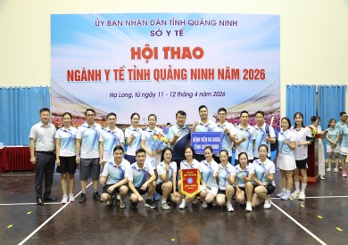 ĐOÀN THỂ THAO BỆNH VIỆN ĐA KHOA TỈNH QUẢNG NINH THAM DỰ HỘI THAO NGÀNH Y TẾ NĂM 2026