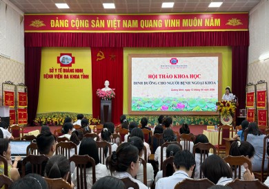 Bệnh viện Đa khoa tỉnh Quảng Ninh tổ chức Hội thảo 'Dinh dưỡng cho người bệnh ngoại khoa'