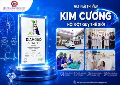 Bệnh viện Đa khoa tỉnh Quảng Ninh xuất sắc đón nhận Giải thưởng Kim cương của Hội Đột quỵ Thế giới